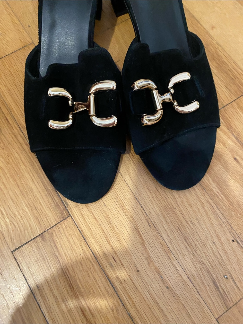 Vaneli Black Suede Sandals. Sz. 10. Like new. - Picture 7 of 11